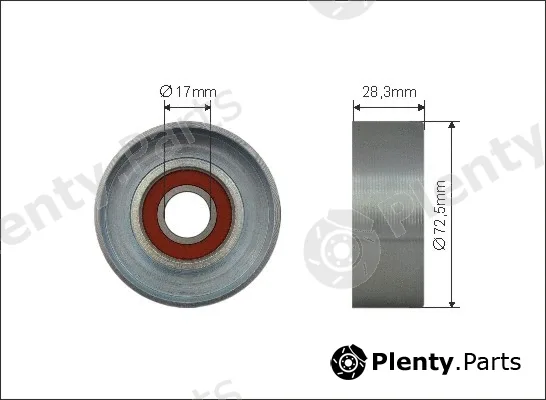 Caffaro 500357 — Deflection/Guide Pulley, V-ribbed belt