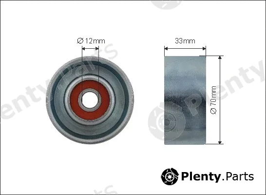 Caffaro 500473 — Deflection/Guide Pulley, V-ribbed belt