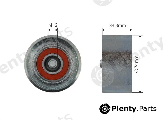 Caffaro 500567 — Tensioner Pulley, V-ribbed belt