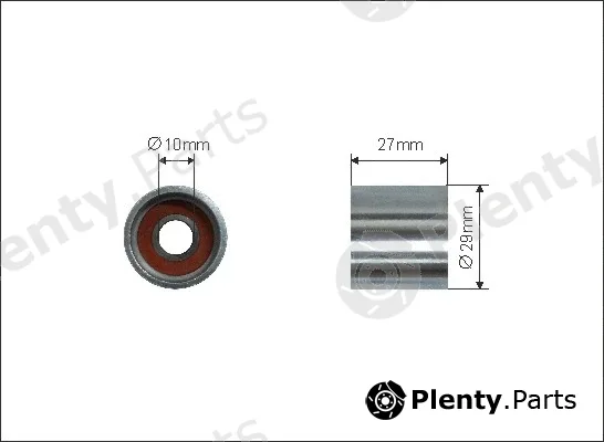Caffaro 500417 — Deflection/Guide Pulley, V-ribbed belt