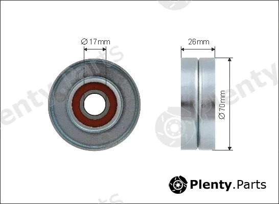 Caffaro 458-05 — Tensioner Pulley, V-ribbed belt