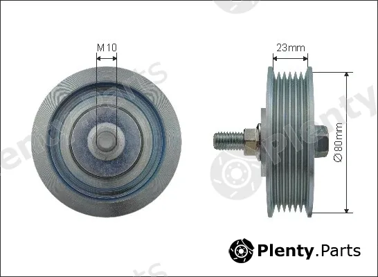 Caffaro 500407 — Deflection/Guide Pulley, V-ribbed belt