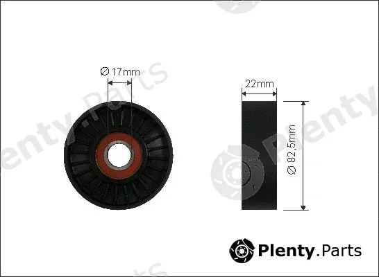 Caffaro 34-00 — Tensioner Pulley, V-ribbed belt