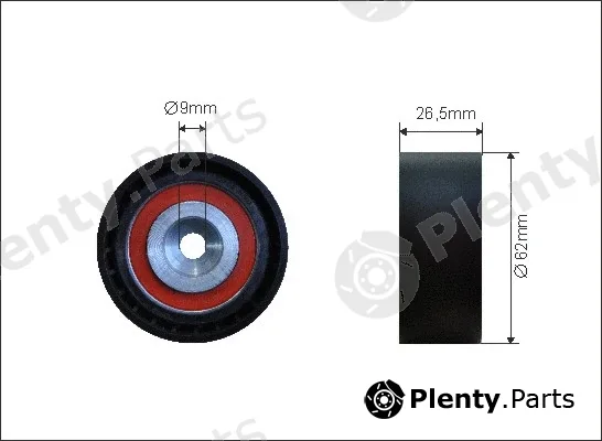 Caffaro 500043 — Tensioner Pulley, timing belt