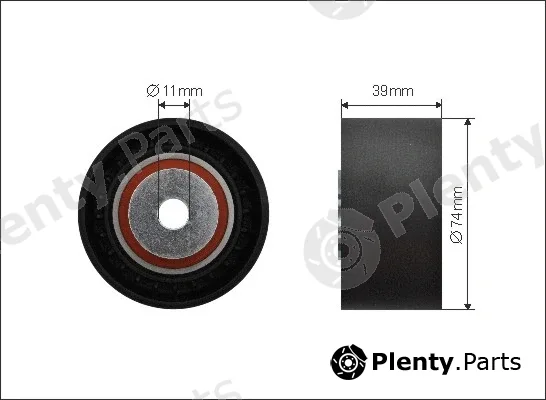 Caffaro 500254 — Deflection/Guide Pulley, V-ribbed belt