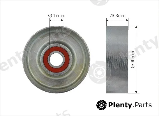 Caffaro 500500 — Tensioner Pulley, V-ribbed belt