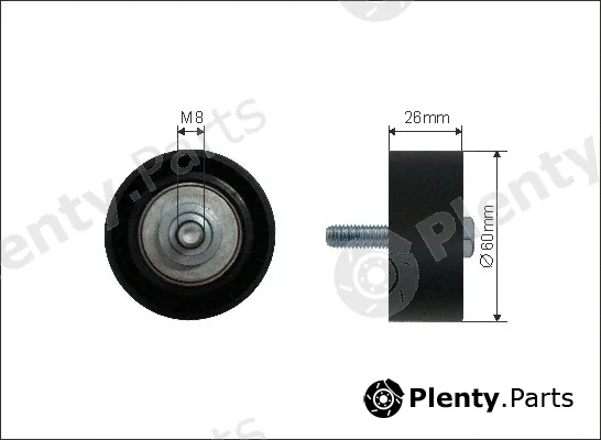 Caffaro 03-14 — Deflection/Guide Pulley, V-ribbed belt