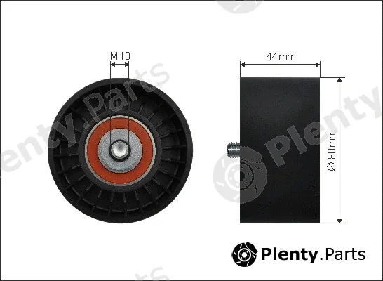Caffaro 491-118 — Tensioner Pulley, V-ribbed belt