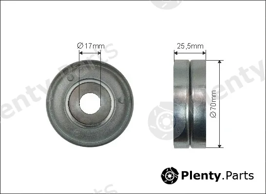 Caffaro 255-00 — Tensioner Pulley, V-ribbed belt
