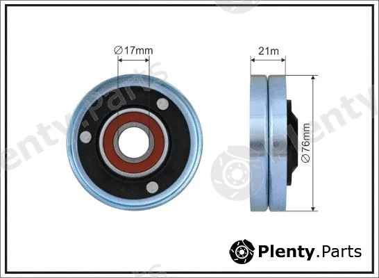 Caffaro 500654 — Tensioner Pulley, V-ribbed belt