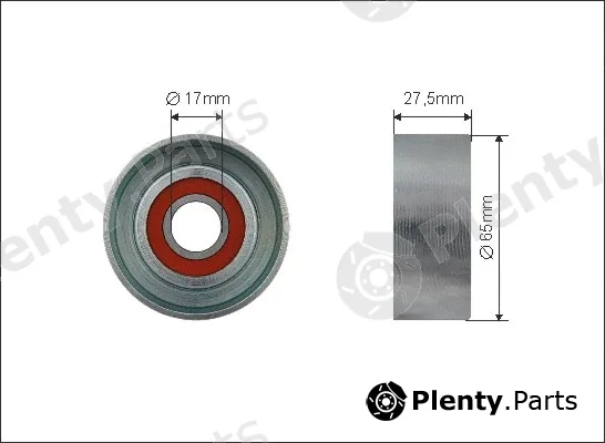 Caffaro 500332 — Deflection/Guide Pulley, V-ribbed belt