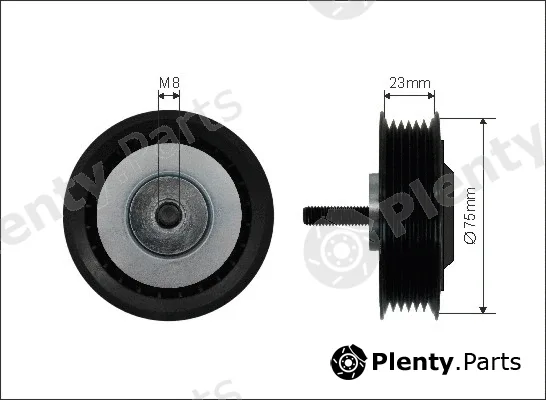 Caffaro 87-99 — Tensioner Pulley, V-ribbed belt