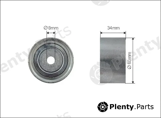 Caffaro 500038 — Deflection/Guide Pulley, timing belt