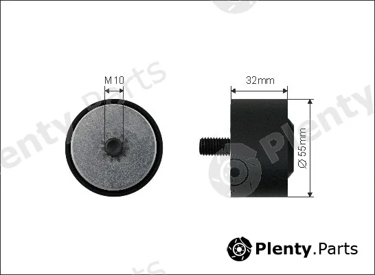 Caffaro 500330 — Deflection/Guide Pulley, V-ribbed belt
