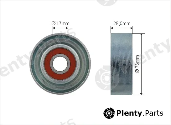 Caffaro 500459 — Deflection/Guide Pulley, V-ribbed belt