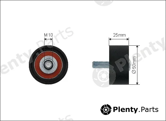 Caffaro 500565 — Deflection/Guide Pulley, V-ribbed belt