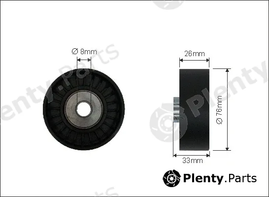 Caffaro 22-54 — Deflection/Guide Pulley, V-ribbed belt
