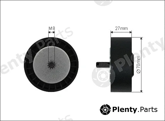 Caffaro 226-99 — Deflection/Guide Pulley, V-ribbed belt