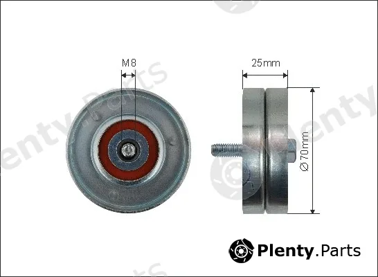 Caffaro 01-14 — Deflection/Guide Pulley, V-ribbed belt