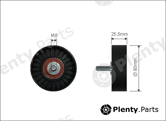 Caffaro 37-97 — Tensioner Pulley, V-ribbed belt