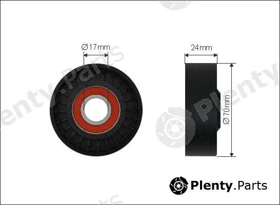 Caffaro 273-00 — Tensioner Pulley, V-ribbed belt