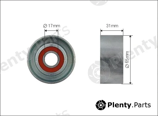 Caffaro 366-00 — Tensioner Pulley, V-ribbed belt