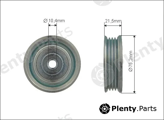 Caffaro 500208 — Tensioner Pulley, V-ribbed belt