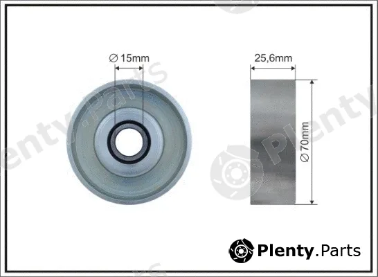 Caffaro 500614 — Tensioner Pulley, V-ribbed belt