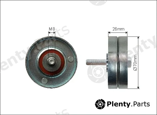 Caffaro 285-01 — Deflection/Guide Pulley, V-ribbed belt