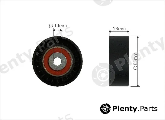 Caffaro 423-26 — Deflection/Guide Pulley, V-ribbed belt