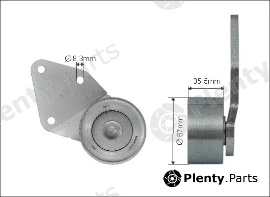 Caffaro 500242 — Deflection/Guide Pulley, timing belt