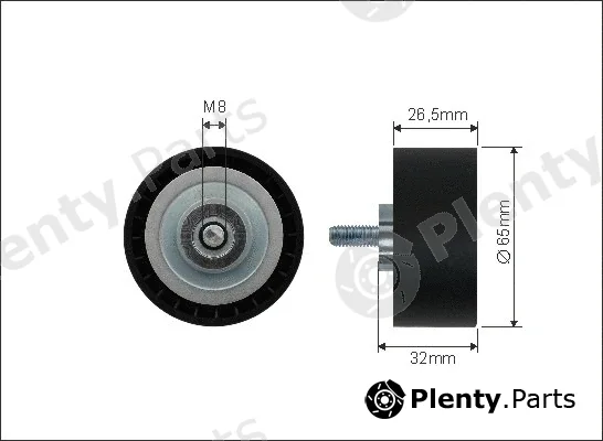 Caffaro 444-03 — Deflection/Guide Pulley, V-ribbed belt