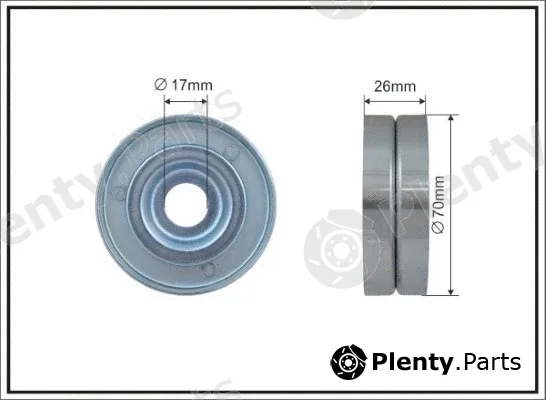 Caffaro 500629 — Tensioner Pulley, V-ribbed belt