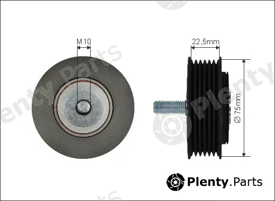 Caffaro 500003 — Deflection/Guide Pulley, V-ribbed belt