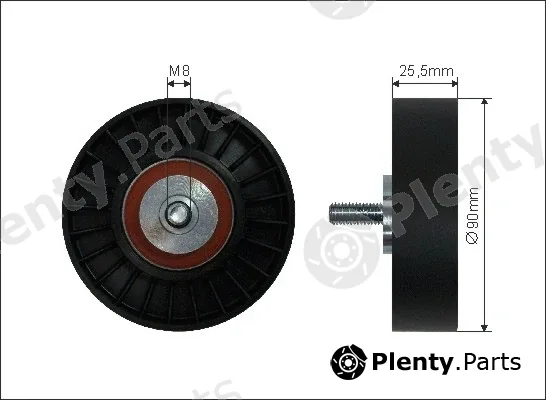 Caffaro 20-27 — Deflection/Guide Pulley, V-ribbed belt
