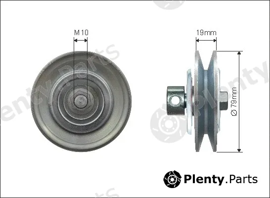 Caffaro 500482 — Deflection/Guide Pulley, V-ribbed belt