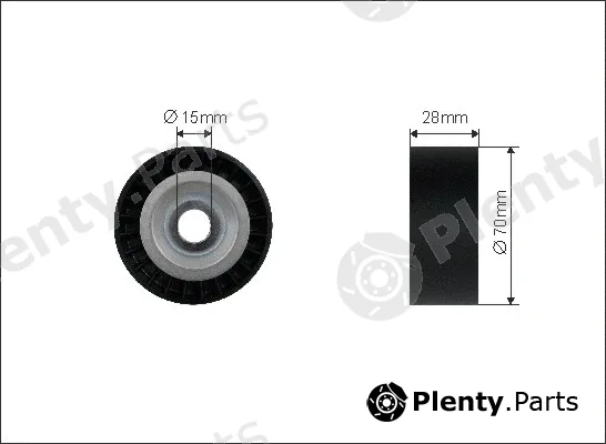 Caffaro 180-87 — Tensioner Pulley, V-ribbed belt