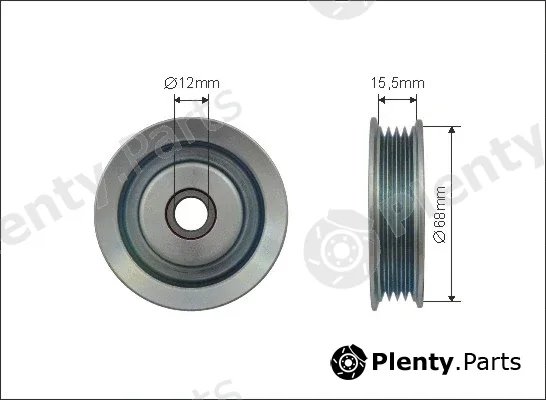 Caffaro 500127 — Tensioner Pulley, V-ribbed belt