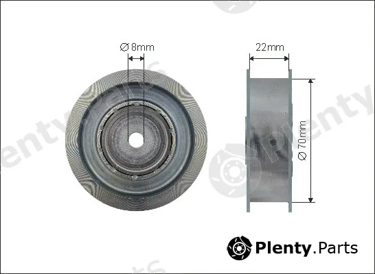 Caffaro 500094 — Deflection/Guide Pulley, V-ribbed belt