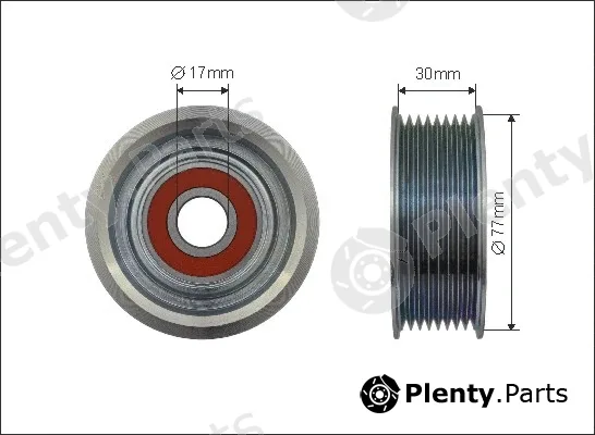 Caffaro 500582 — Tensioner Pulley, V-ribbed belt