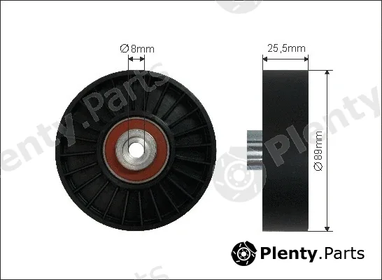 Caffaro 12-54 — Deflection/Guide Pulley, V-ribbed belt