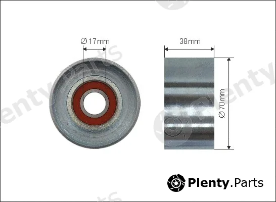 Caffaro 500586 — Tensioner Pulley, V-ribbed belt
