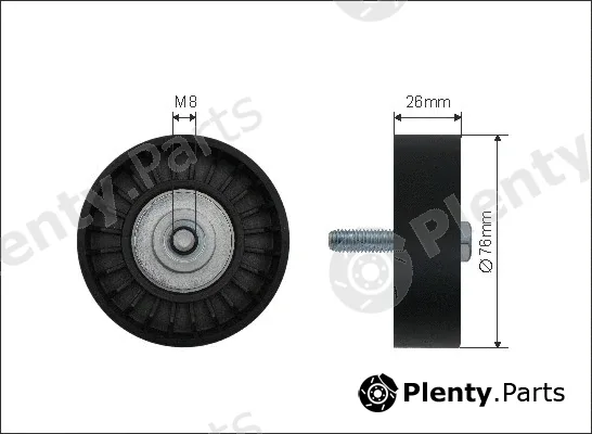 Caffaro 22-56 — Deflection/Guide Pulley, V-ribbed belt