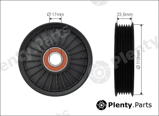 Caffaro 500478 — Tensioner Pulley, V-ribbed belt