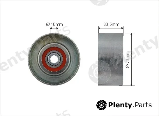 Caffaro 500318 — Tensioner Pulley, V-ribbed belt