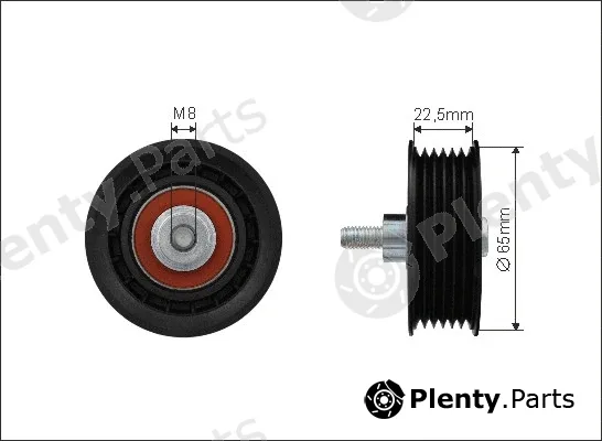 Caffaro 80-99 — Deflection/Guide Pulley, V-ribbed belt