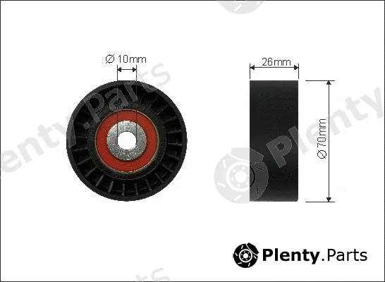 Caffaro 281-26 — Deflection/Guide Pulley, V-ribbed belt