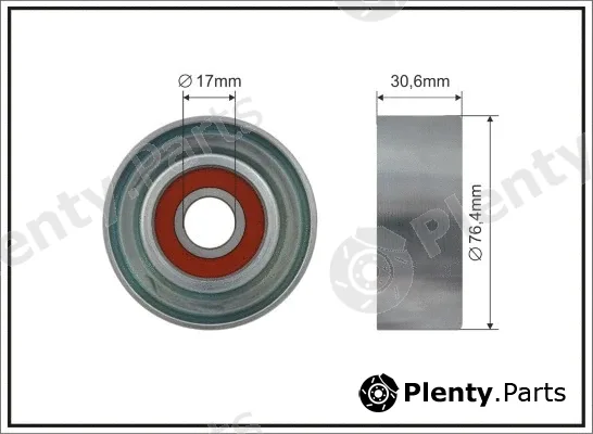 Caffaro 500671 — Tensioner Pulley, V-ribbed belt