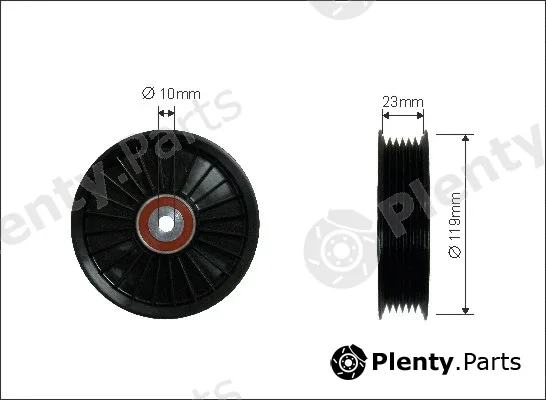 Caffaro 89-26 — Deflection/Guide Pulley, V-ribbed belt