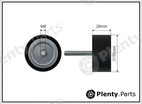 Caffaro 500656 — Deflection/Guide Pulley, V-ribbed belt